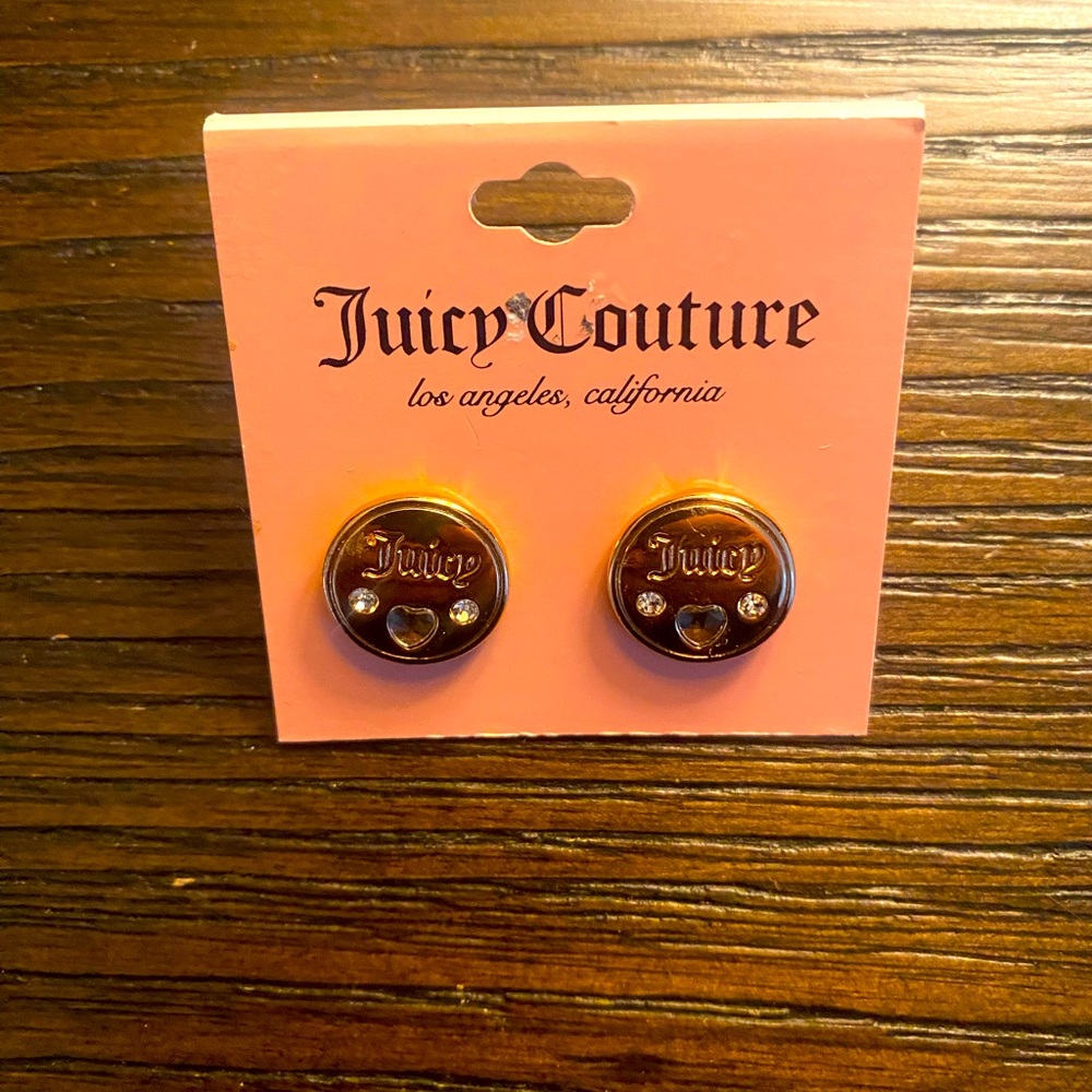 NEW Juicy Couture gold earrings